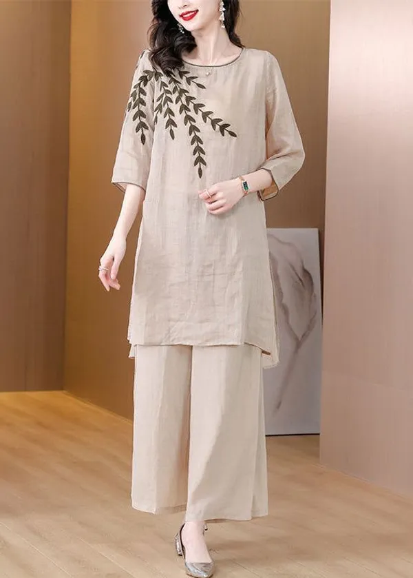 Elegent_Summer_cotton_lenin_co-ord_set
