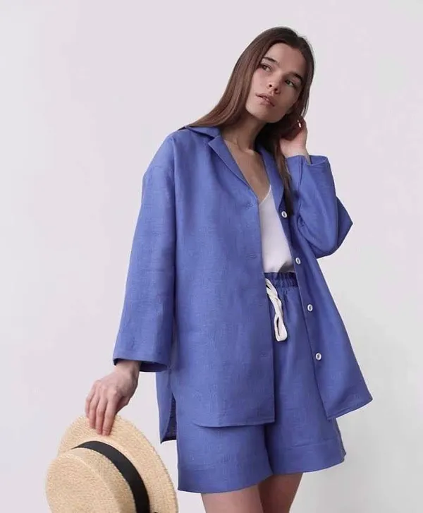 New_Summer_wear_cotton_lenin_co-ord_set