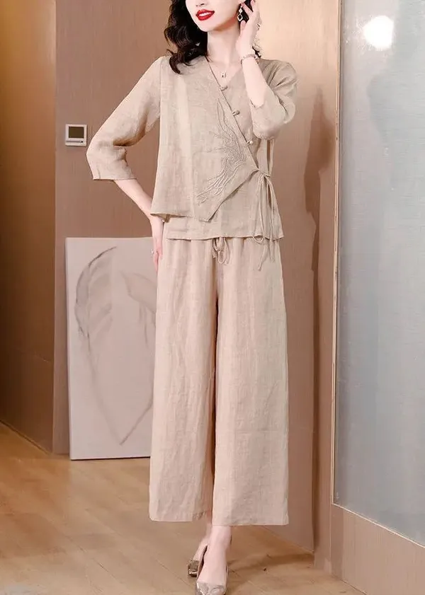 Elegent_Summer_cotton_lenin_co-ord_set