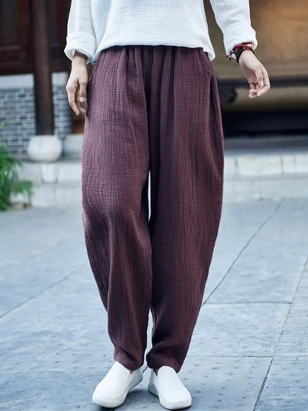 Best_seller_summer_embroidery_pure_cotton_pants