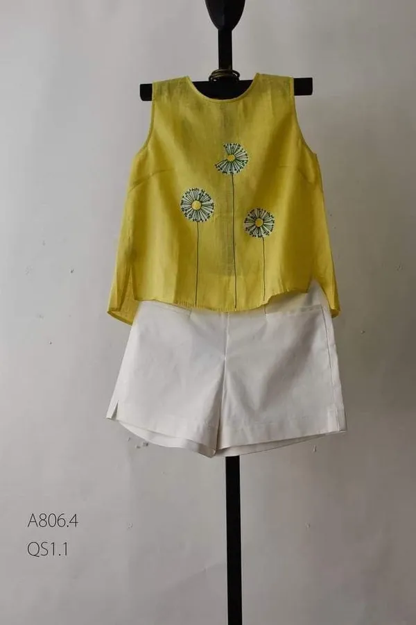 New_Summer_wear_cotton_lenin_co-ord_set