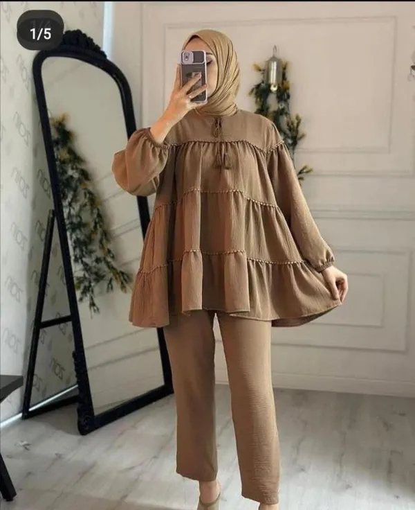 Elegent_Summer_cotton_lenin_co-ord_set