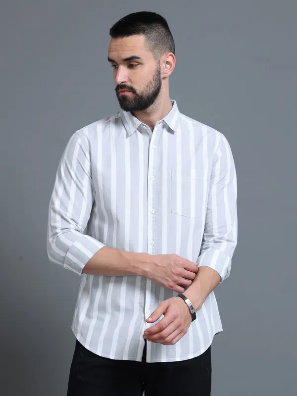 Premium_Mens_Grey_Stripe_Cotton_Shirt