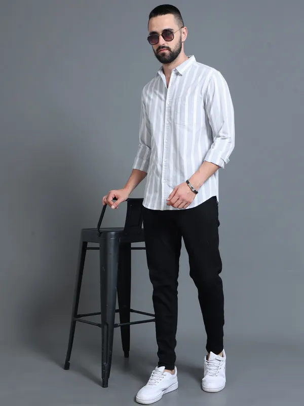 Premium_Mens_Grey_Stripe_Cotton_Shirt