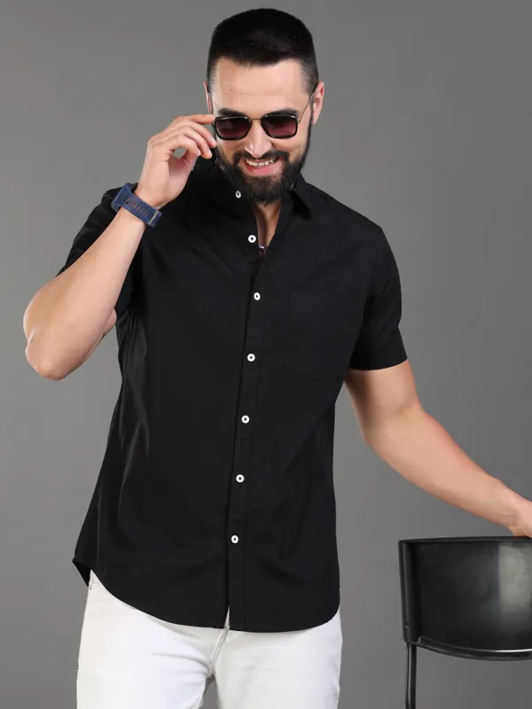 Premium_Mens_Cotton_Poplin_Plain_Shirt_(Black)