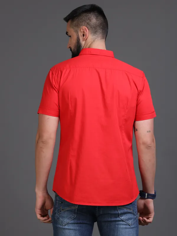 Red_Color_Premium_Mens_Cotton_Poplin_Plain_Shirt