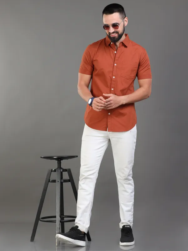 Premium_Mens_Poplin_Plain_Shirt_(Brown)