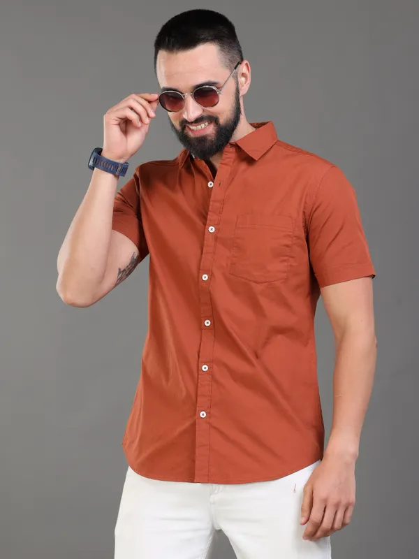 Premium_Mens_Poplin_Plain_Shirt_(Brown)