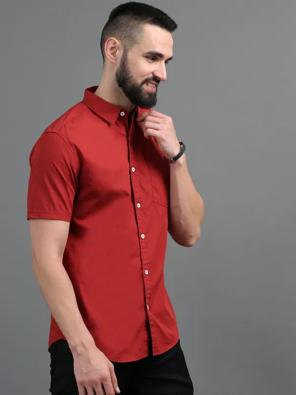 Premium_Mens_Cotton_Poplin_Plain_Shirt_(Maroon)