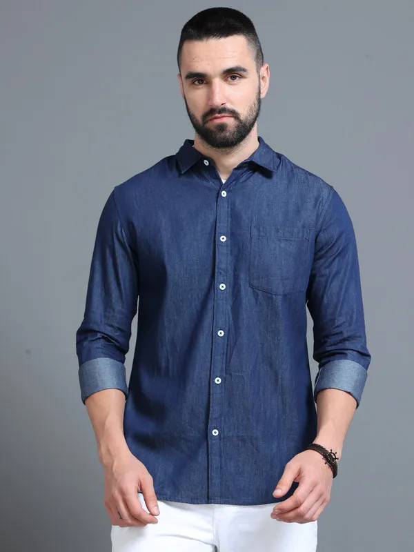 Premium_Mens_Blue_Denim_Shirt