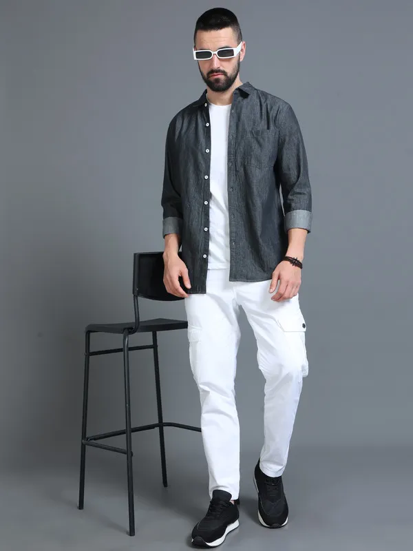 Premium_Mens_Black_Denim_Shirt