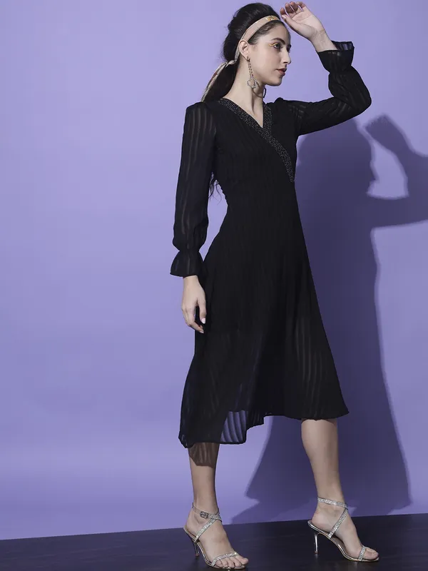 Black_Georgette_Solid_dress