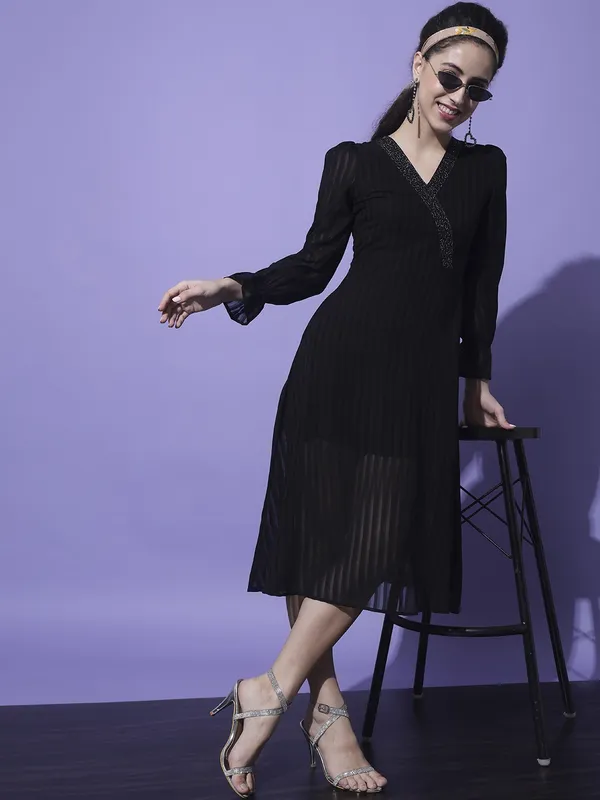 Black_Georgette_Solid_dress