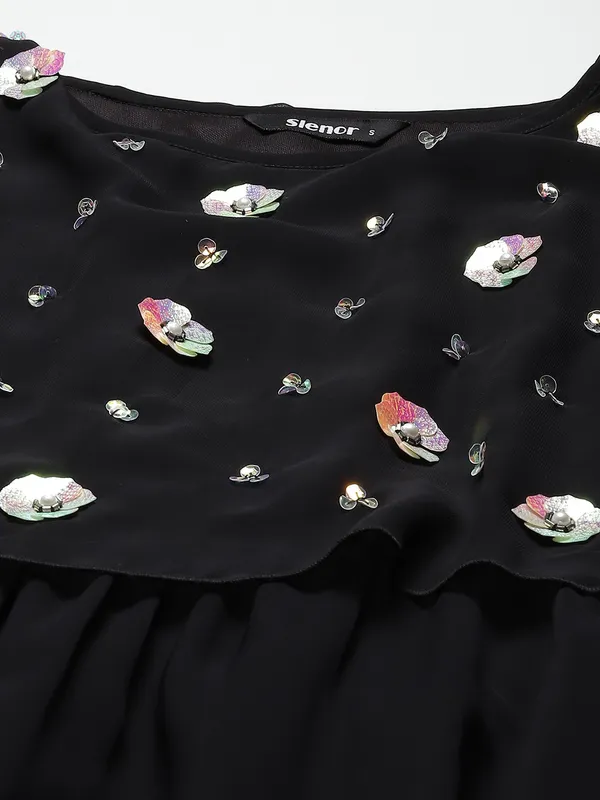 Black_Georgette_Embellished_dress