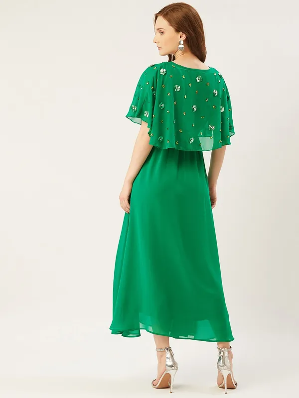 Green_Georgette_Solid_dress