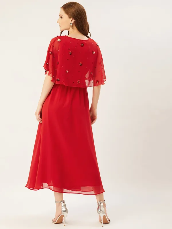 Red_Georgette_Embellished_dress