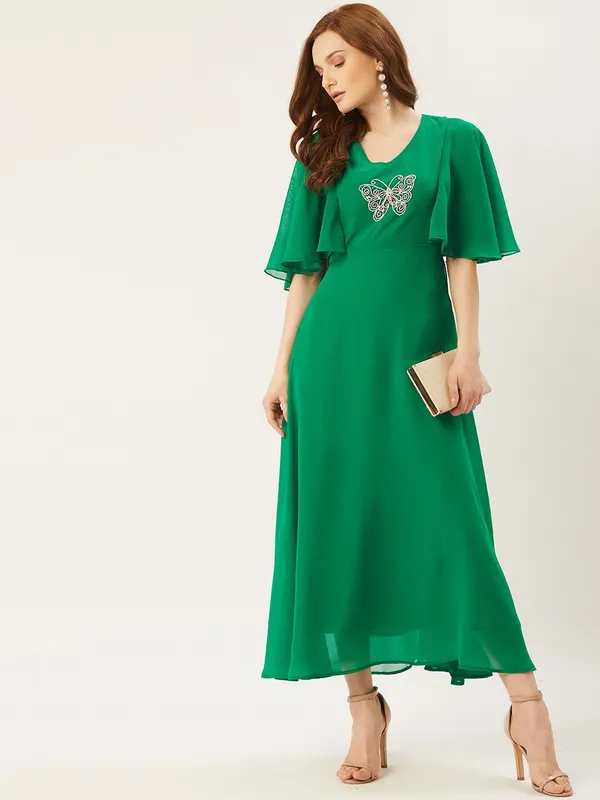 Green_Georgette__dress