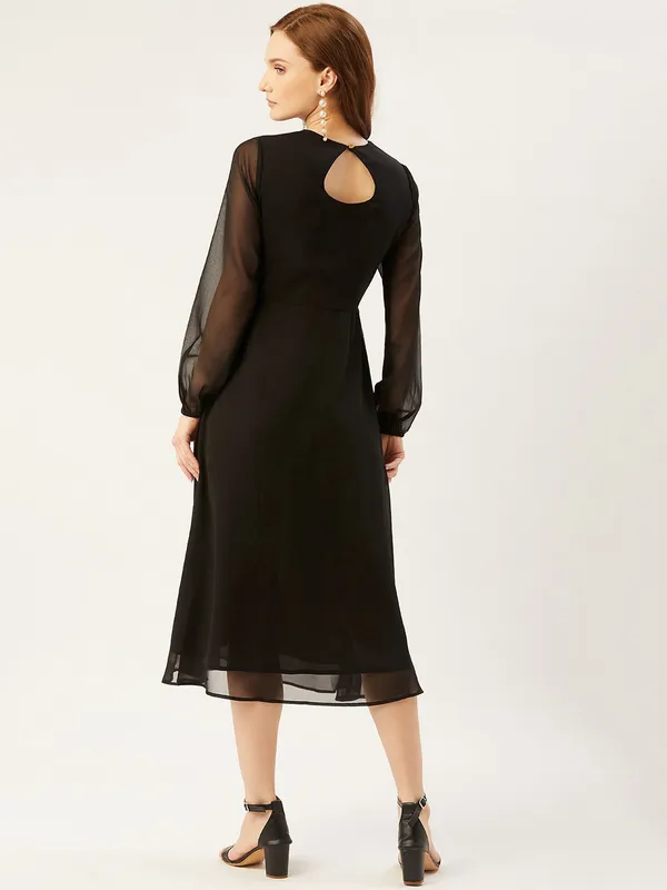 Black_Georgette_Embellished_dress
