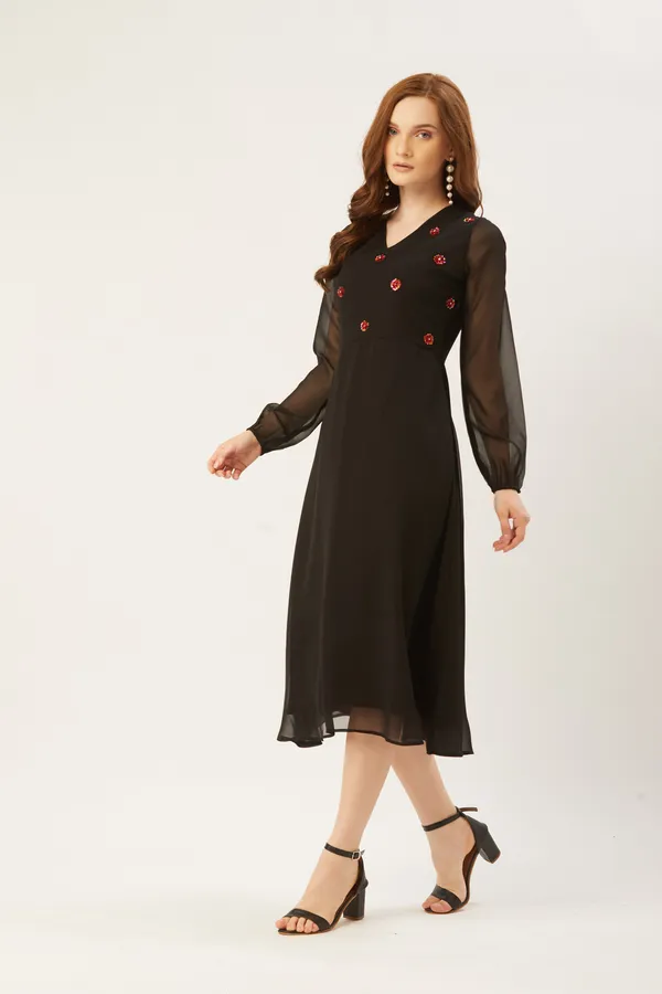 Black_Georgette_Embellished_dress