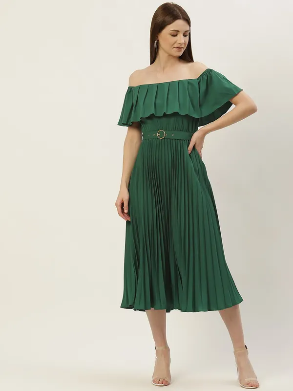 Green_Crepe_Solid_dress