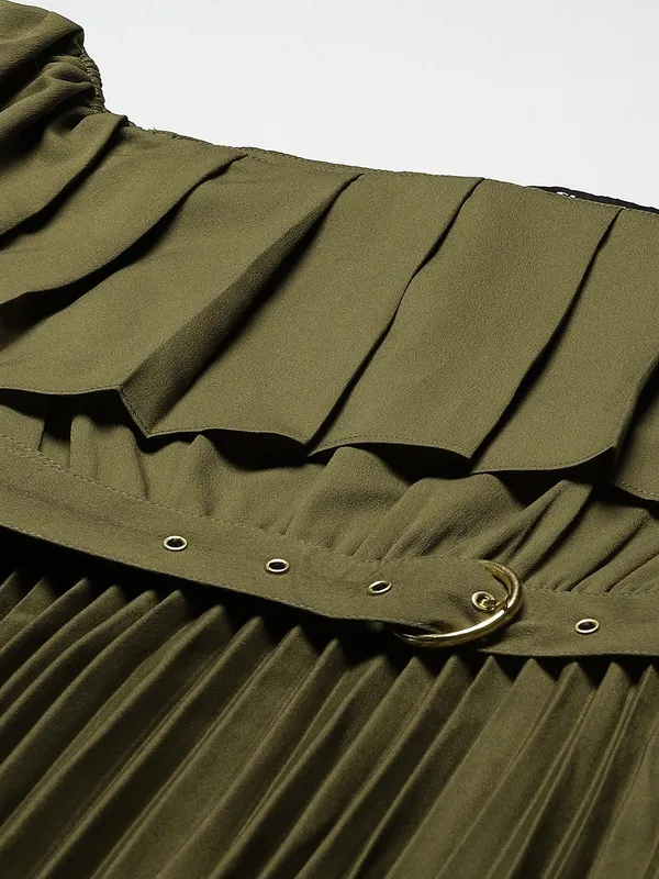 Olive_Green_Crepe_Solid_dress
