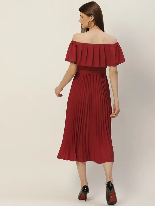 Maroon_Crepe__dress
