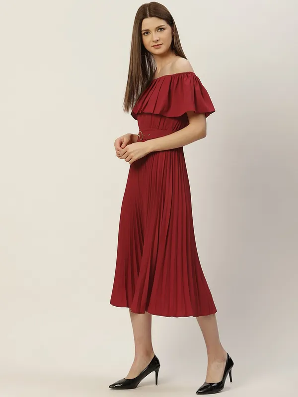 Maroon_Crepe__dress