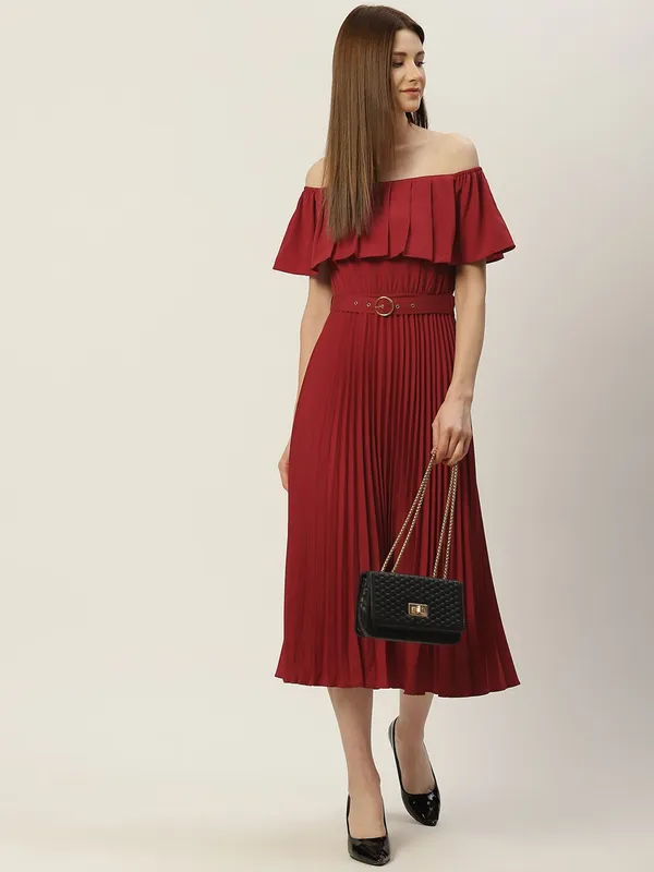 Maroon_Crepe__dress