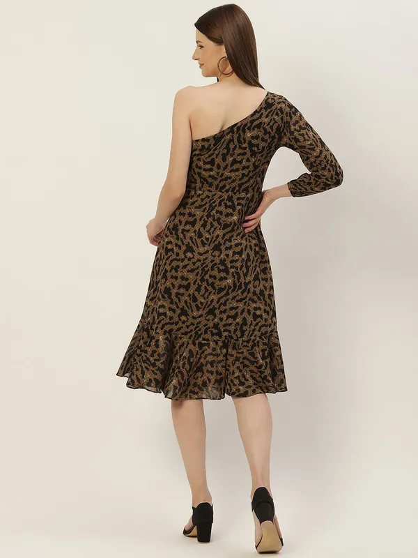 Brown_Georgette__dress