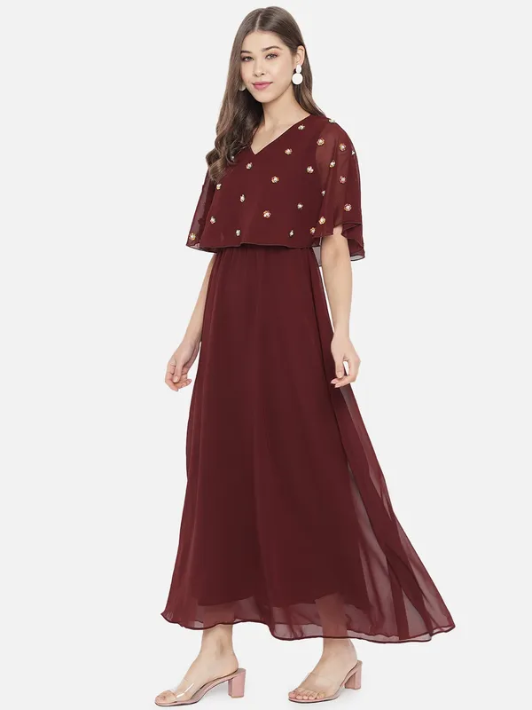 Brown_Georgette__dress