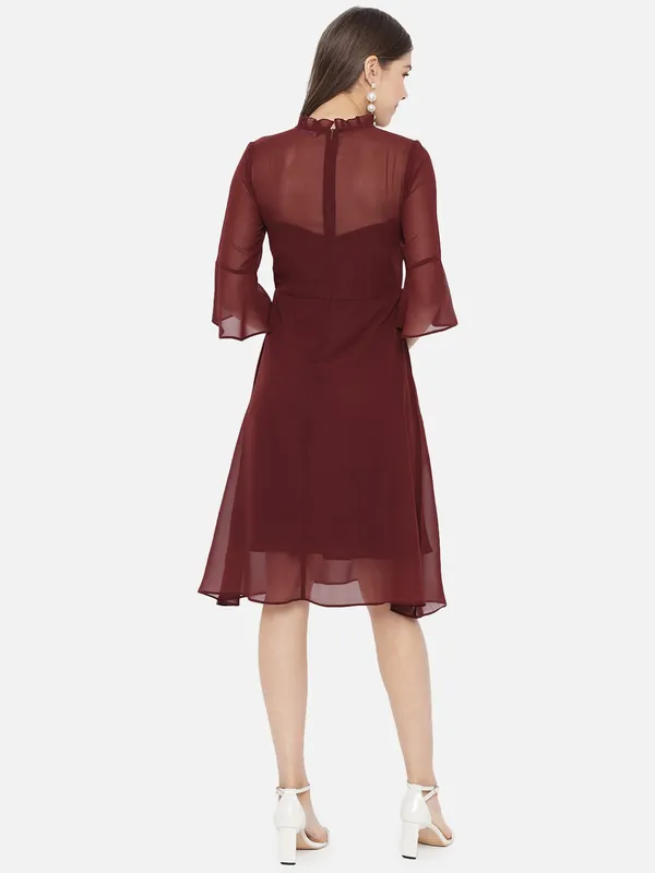Brown_Georgette__dress