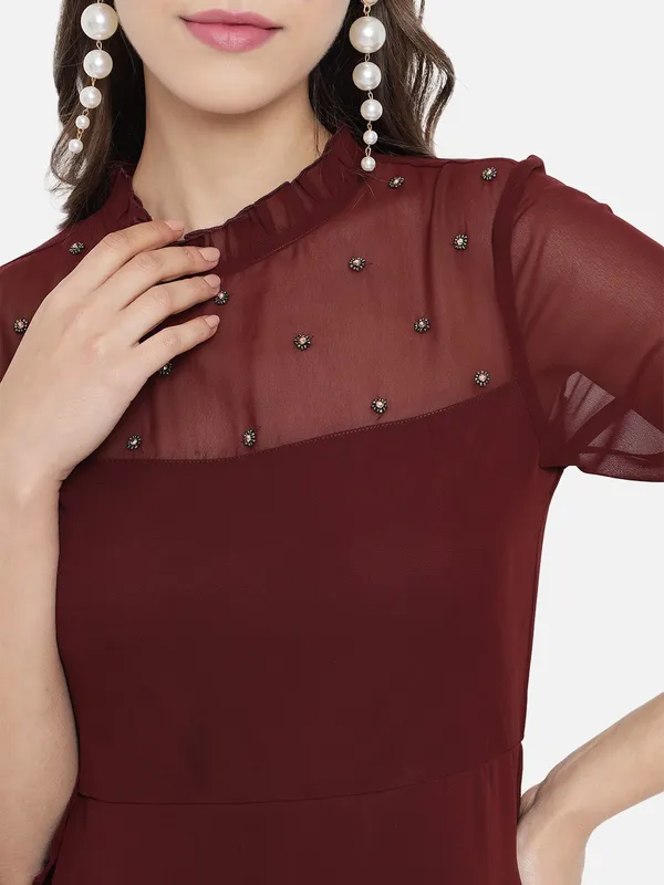 Brown_Georgette__dress