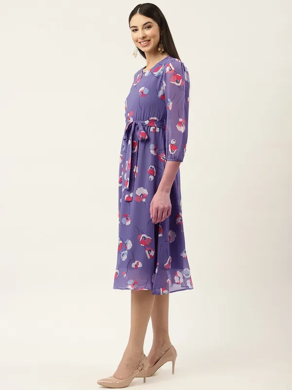 Purple_Georgette_Printed_dress
