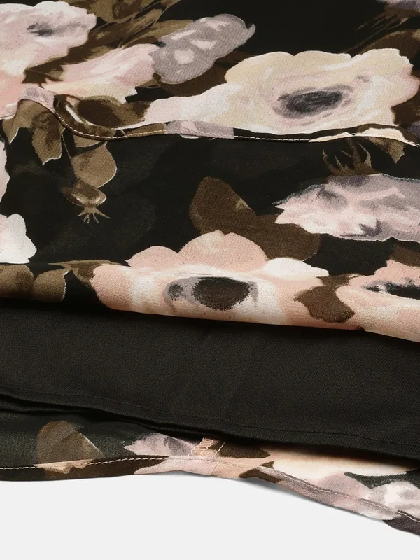 Black_Georgette_Printed_dress