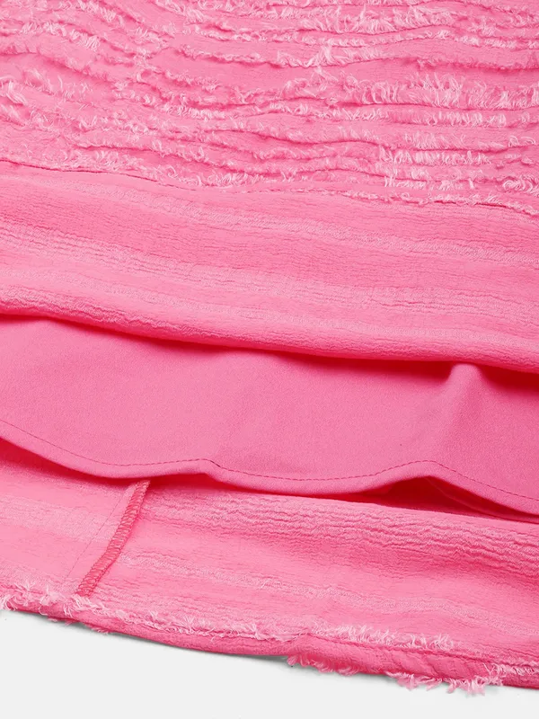 Pink_Georgette_Solid_dress