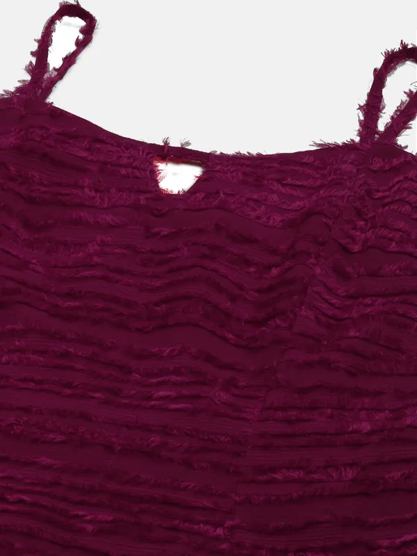 Maroon_Georgette_Self_Design_dress