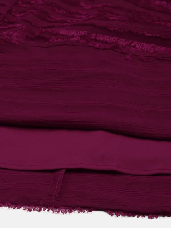 Maroon_Georgette_Self_Design_dress