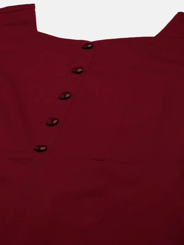 Maroon_Crepe__dress