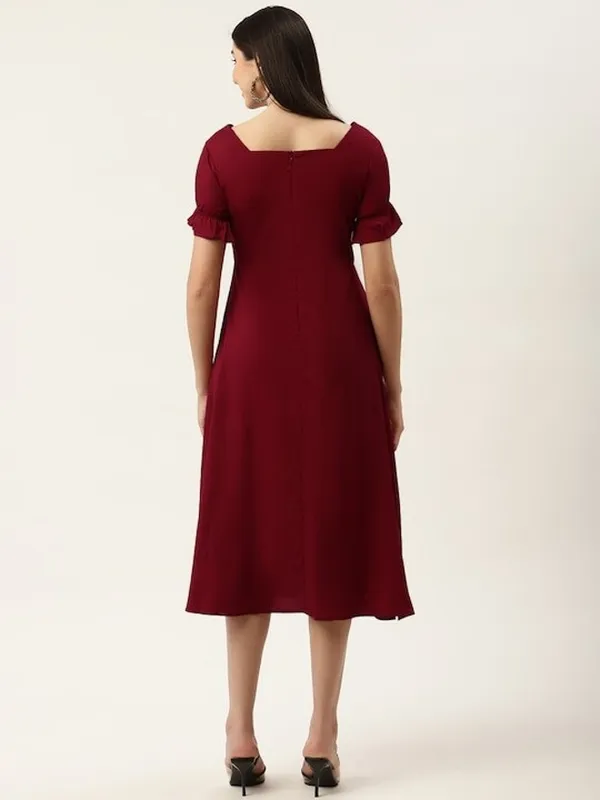 Maroon_Crepe__dress