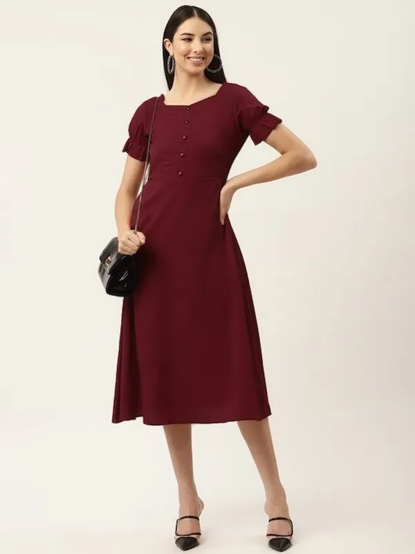 Maroon_Crepe__dress