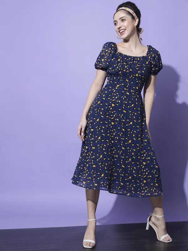 Blue_Georgette_Abstract_dress
