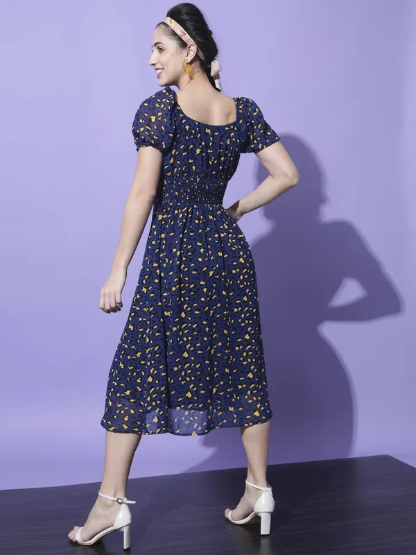 Blue_Georgette_Abstract_dress