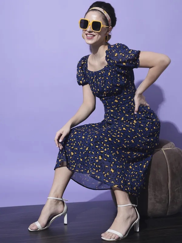 Blue_Georgette_Abstract_dress