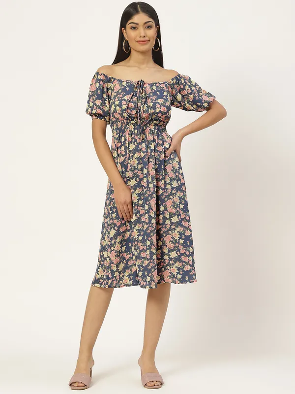 Multicolor_Georgette_Printed_dress