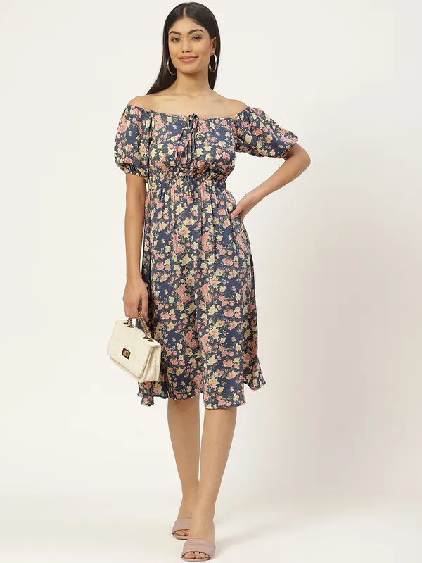 Multicolor_Georgette_Printed_dress