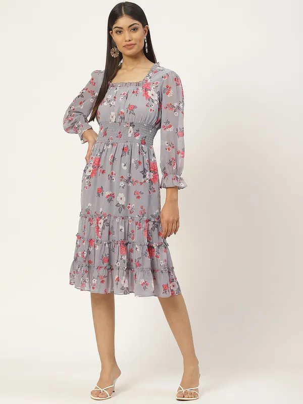 Multicolor_Georgette_Printed_dress