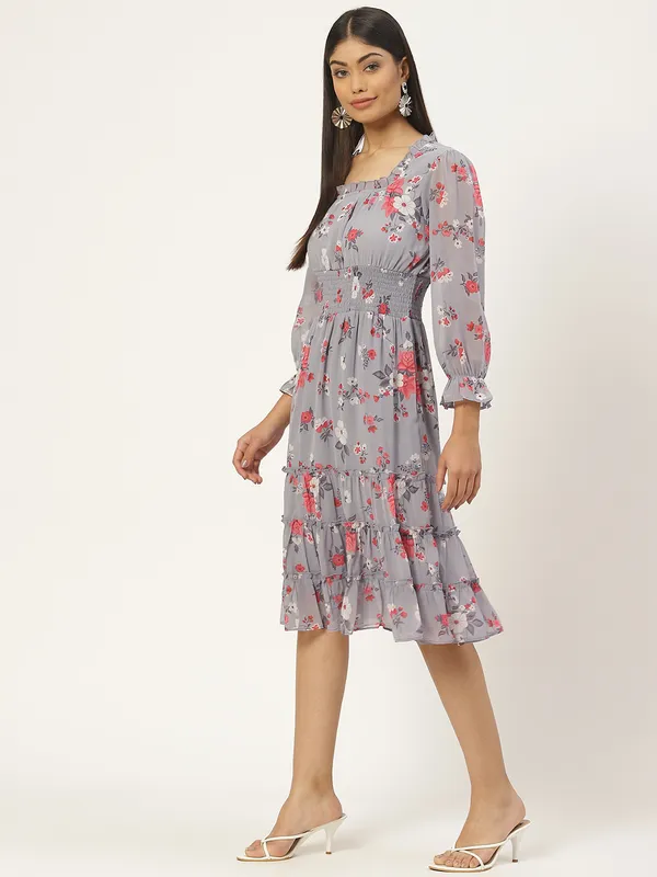Multicolor_Georgette_Printed_dress