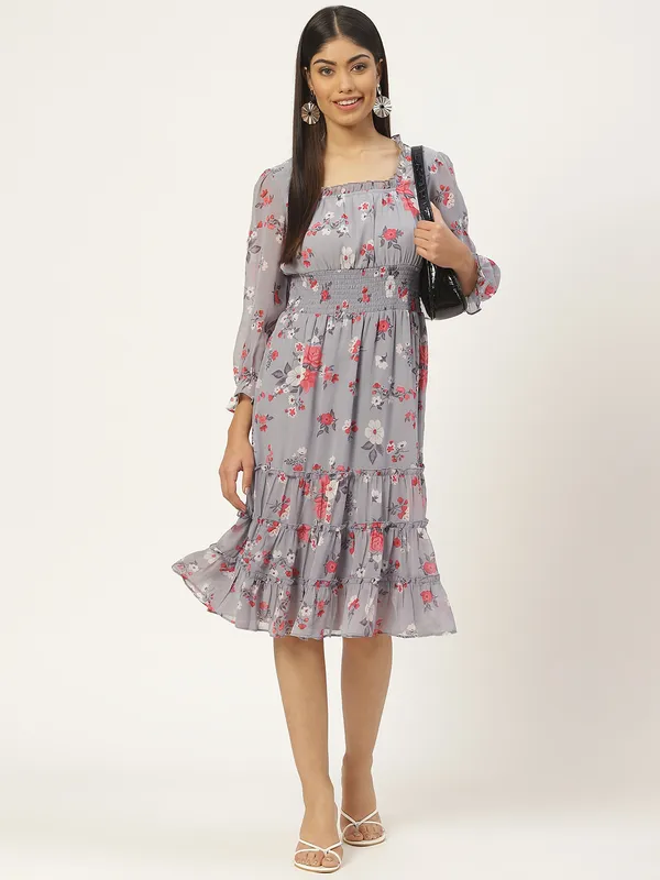 Multicolor_Georgette_Printed_dress