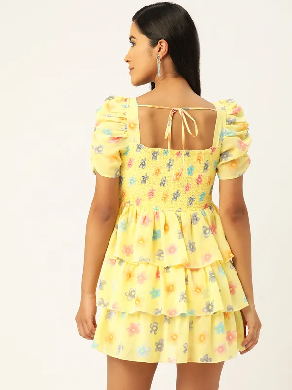 Yellow_Georgette_Floral_Print_dress