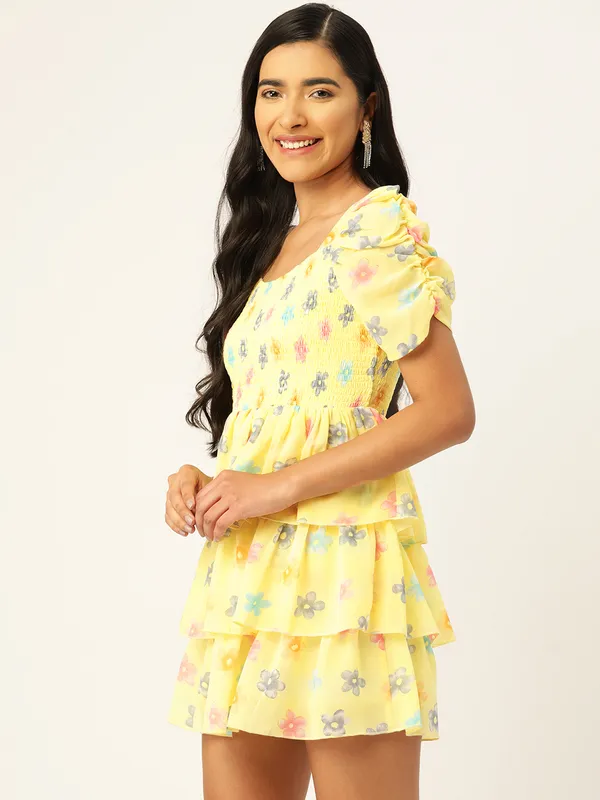 Yellow_Georgette_Floral_Print_dress
